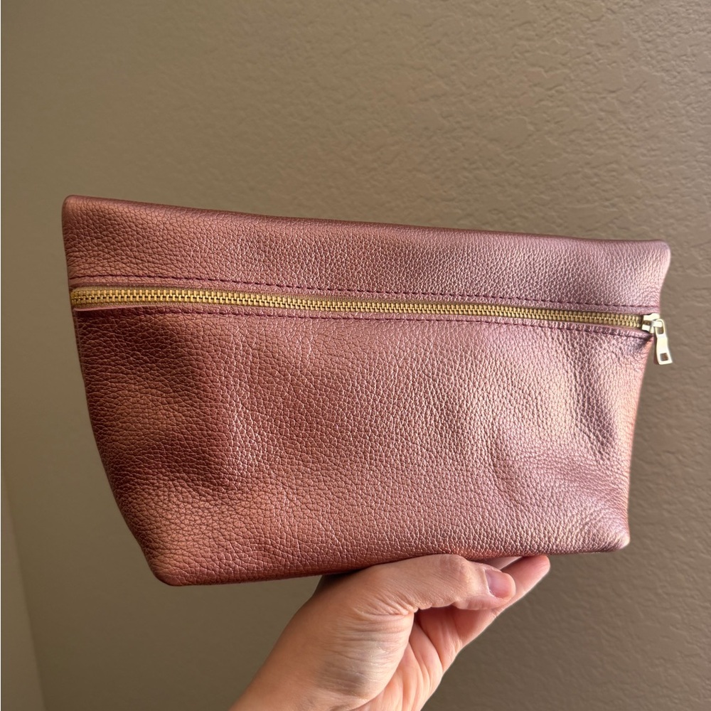 Portland Leather goods supernova XL makeup bag